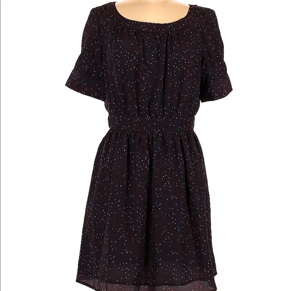 BCBGeneration Women’s Short Sleeve Black Multicolor Dress Size 8